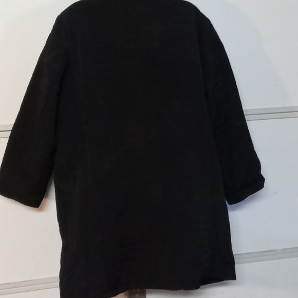 Komitor women's trench coat. Pretty teal inner liner. - Picture 5 of 5